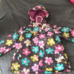 Toddler Girls Hooded Rain Jacket